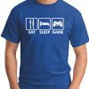 EAT SLEEP GAME ROYAL BLUE