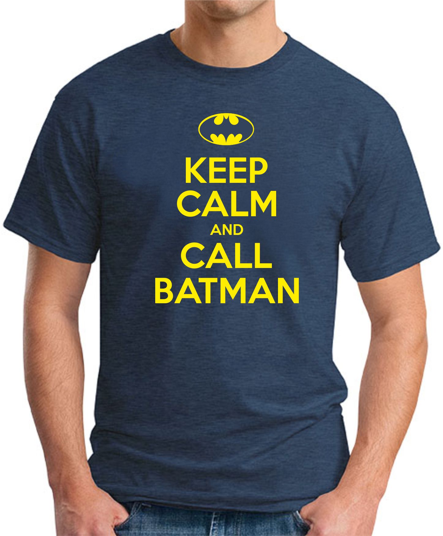 KEEP CALM AND CALL BATMAN Quote Vinyl Wall Decal – Removable Sticker Art, Spiffy Decals