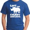 SAVE THE CHUBBY UNICORNS ROYAL BLUE