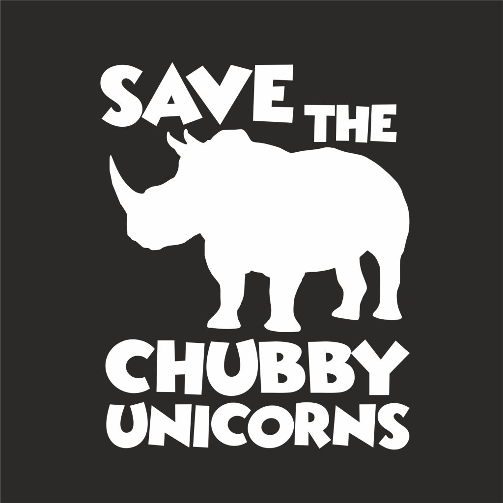 SAVE THE CHUBBY UNICORNS Rhino Conservation Rainbow - PNG de | Inspire