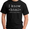 I KNOW HTML - Black