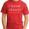 I KNOW HTML - Red
