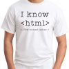 I KNOW HTML - White