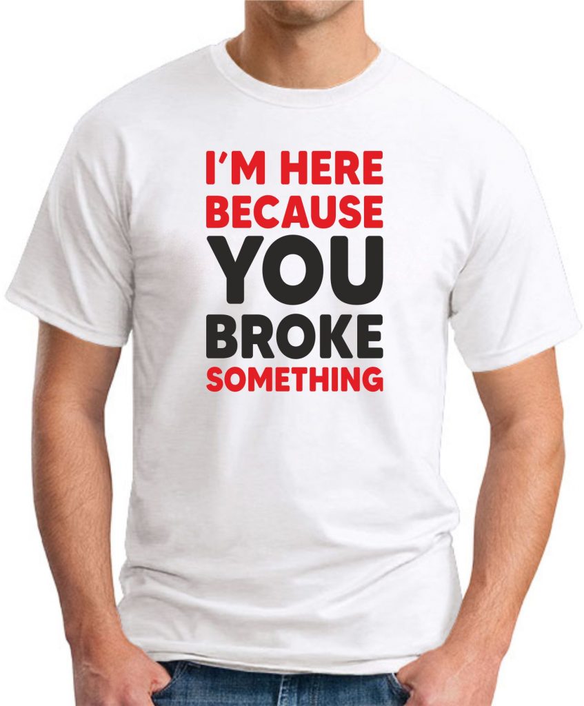 Panvola Tazza Termica In Acciaio Inox 20oz Con Coperchio, Isolamento Sottovuoto, Scritta Divertente 'I'm Here Because You Broke Something'