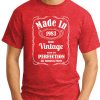 MADE IN 1983 VINTAGE RED