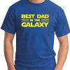 BEST DAD IN THE GALAXY royal blue