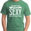 I'M NOT FAT I'M JUST SO SEXY IT OVERFLOWS green