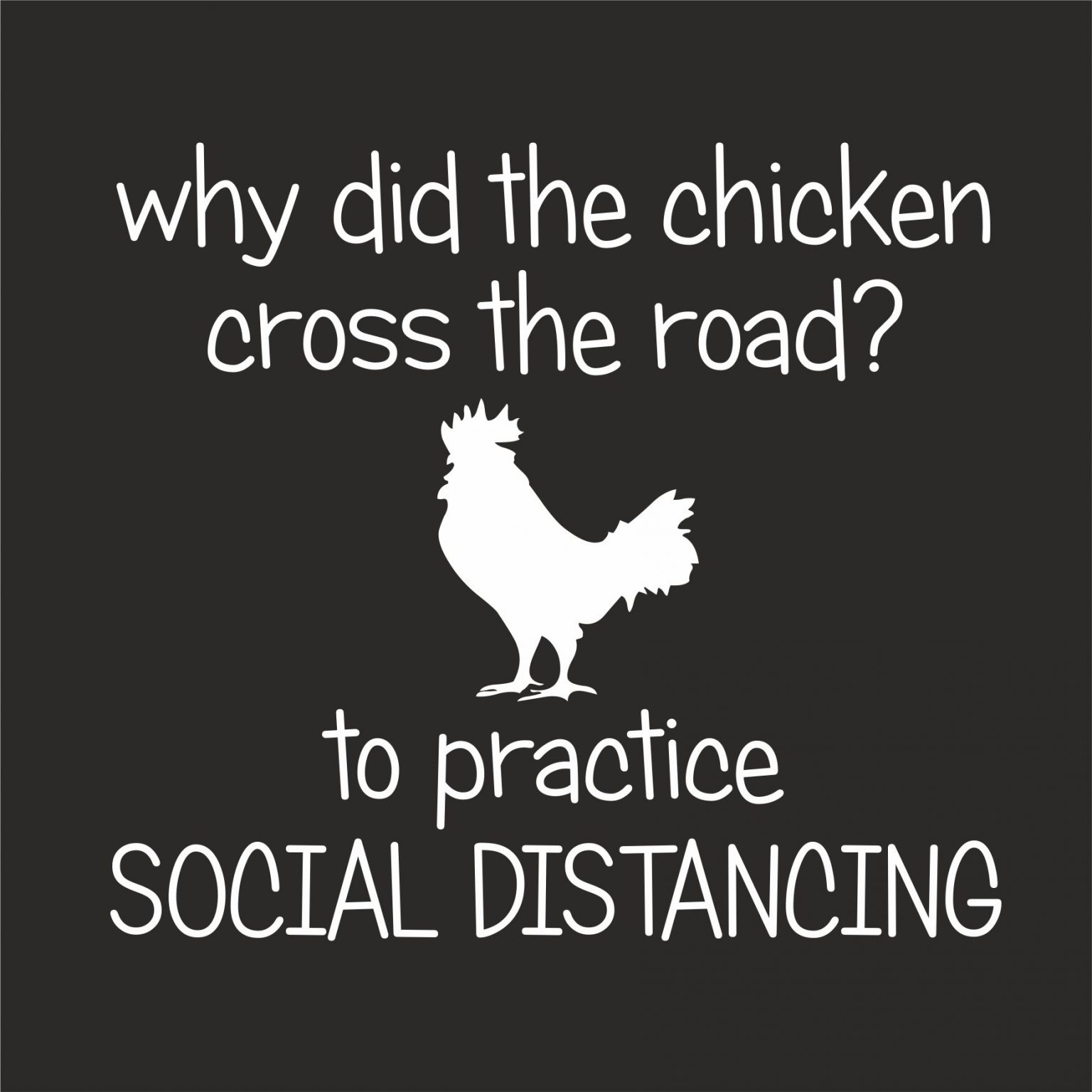 WHY DID THE CHICKEN CROSS THE ROAD TSHIRT GeekyTees