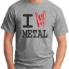 I HEART METAL grey