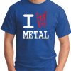 I HEART METAL royal blue