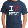 I HEART METAL navy