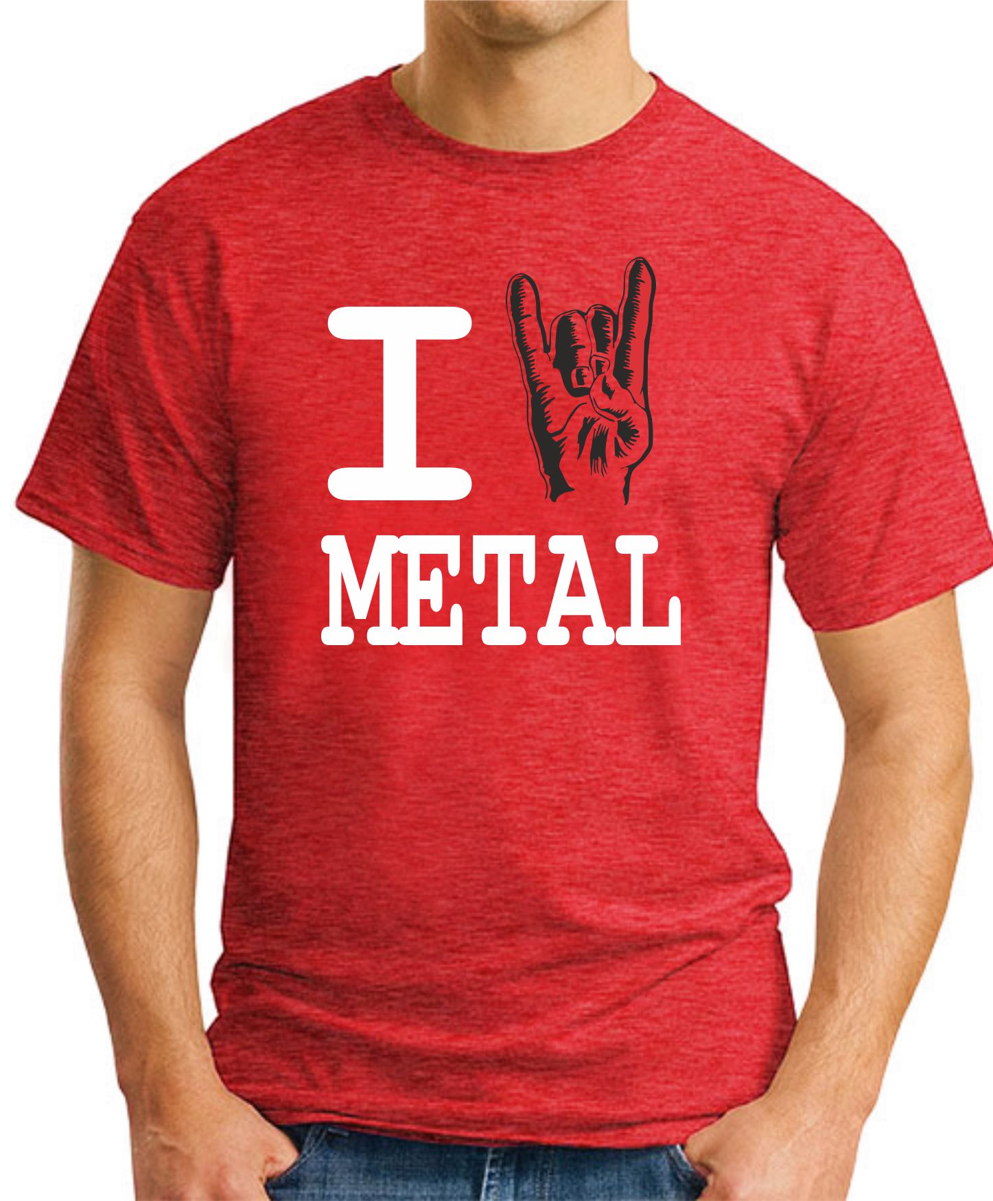 I HEART METAL T-SHIRT - GeekyTees