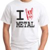 I HEART METAL white