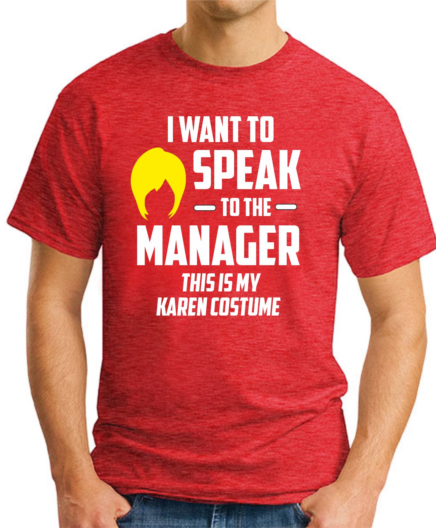 I WANT TO SPEAK TO THE MANAGER red