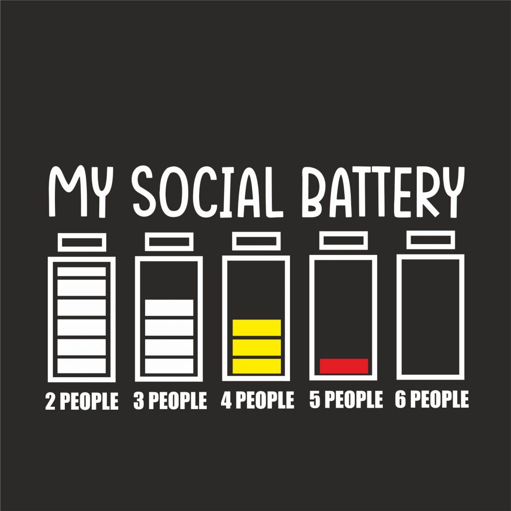 MY SOCIAL BATTERY T-SHIRT - GeekyTees