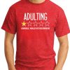 ADULTING HORRIBLE WOULD NOT RECOMMEND red