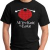 ALL YOU KNIT IS LOVE black