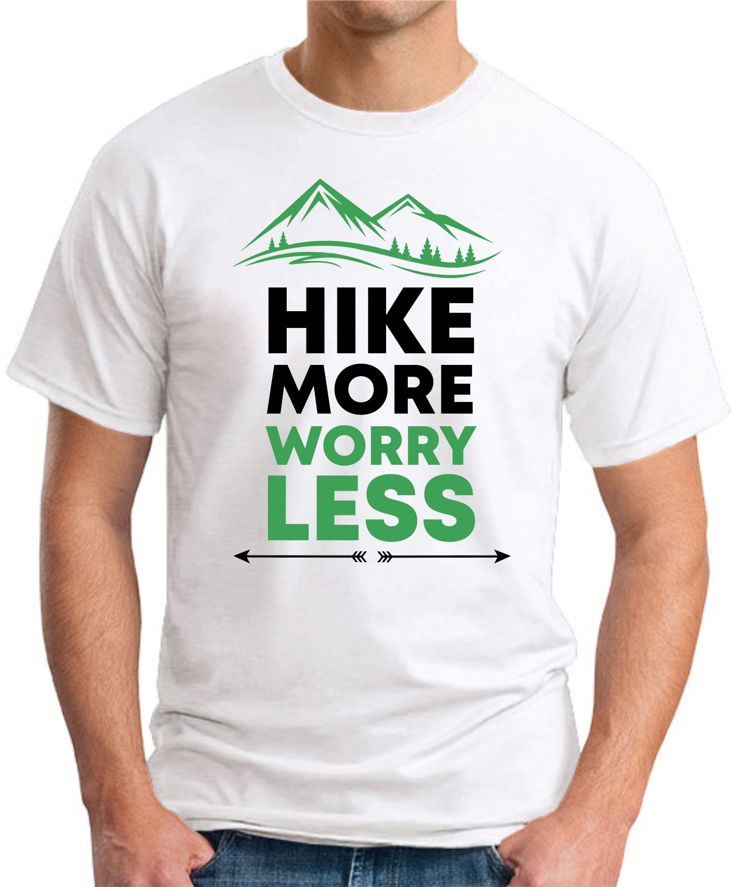 Hike More Worry Less White
