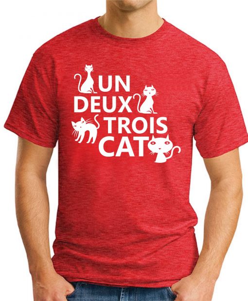 UN DEUX TROIS CAT red