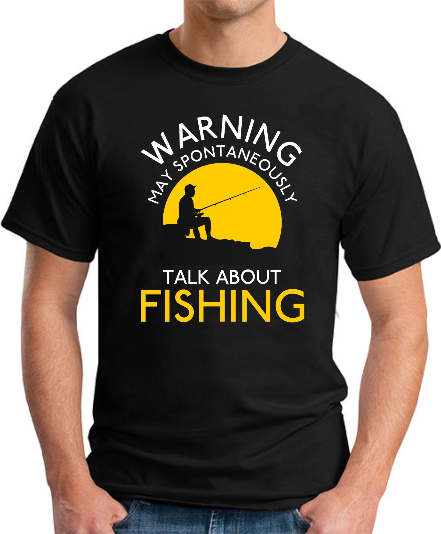 WARNING MAY SPONTANEOUSLY TALK ABOUT FISHING black