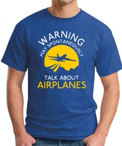 WARNING MAY SPONTANEOUSLY TALK ABOUT AEROPLANES ROYAL BLUE