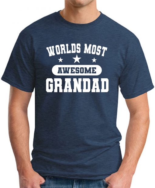 WORLDS MOST AWESOME GRANDAD navy