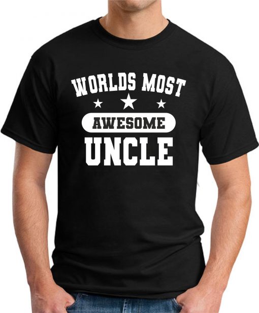 WORLDS MOST AWESOME UNCLE black