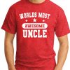 WORLDS MOST AWESOME UNCLE red