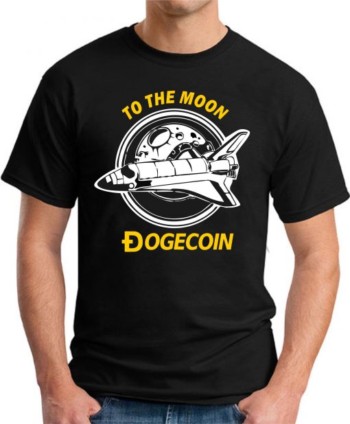 DOGECOIN TO THE MOON black