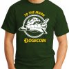 DOGECOIN TO THE MOON forest green