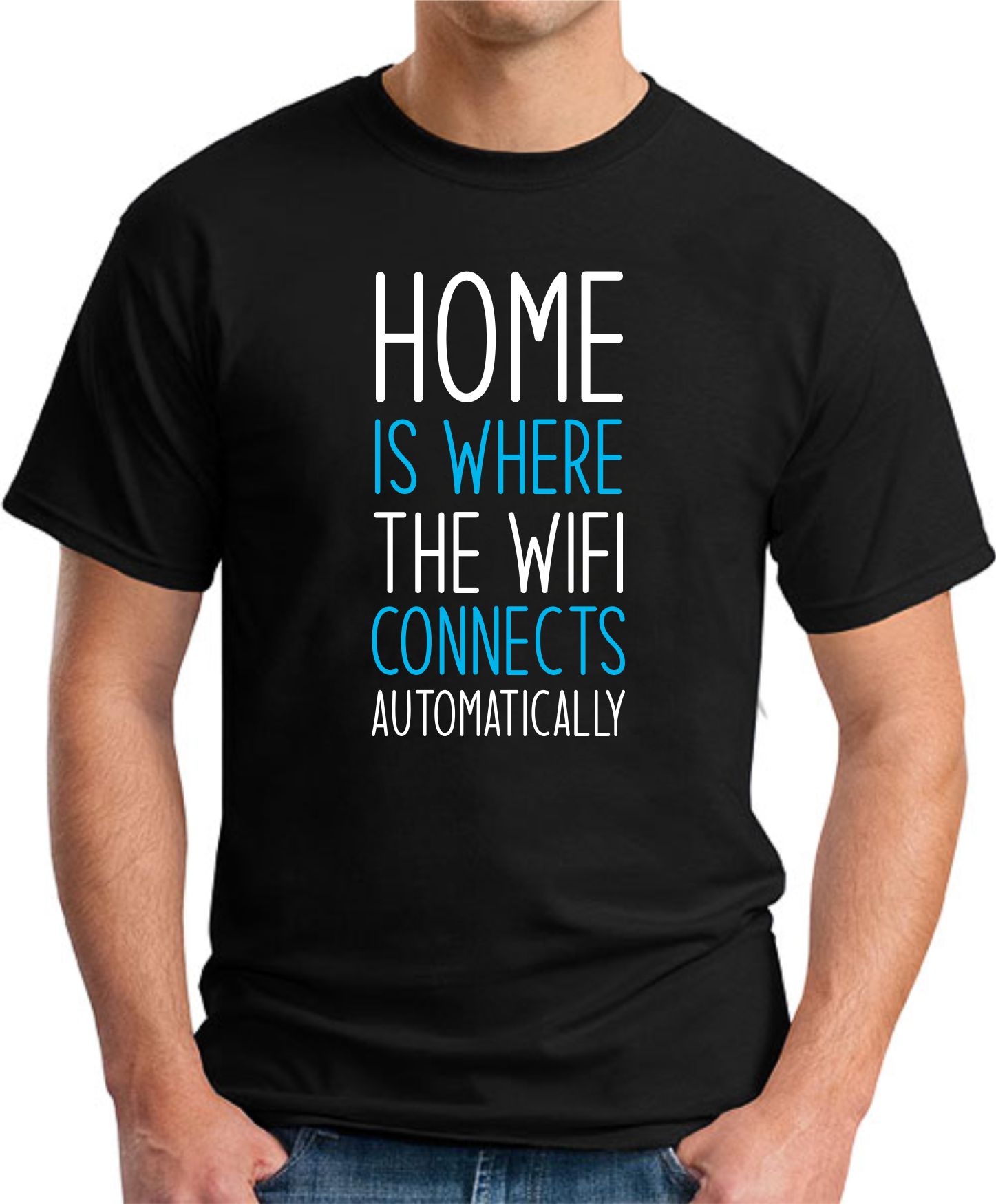 Home is where the WIFI connects Automatically black