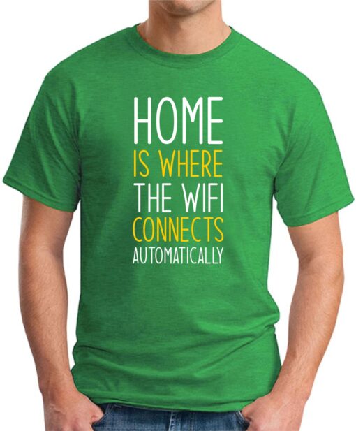 Home is where the WIFI connects Automatically green
