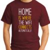 Home is where the WIFI connects Automatically maroon